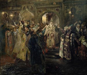 Arresto del metropolita Filippo, 1910 da Sergey Timofeyevich Schelkovy